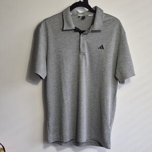 Adidas Men's Polo Shirt in Heather Gray